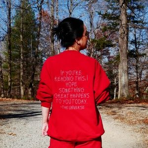 Mayfair Group 'Signs From the Universe' crewneck sweatshirt and shorts - M/L